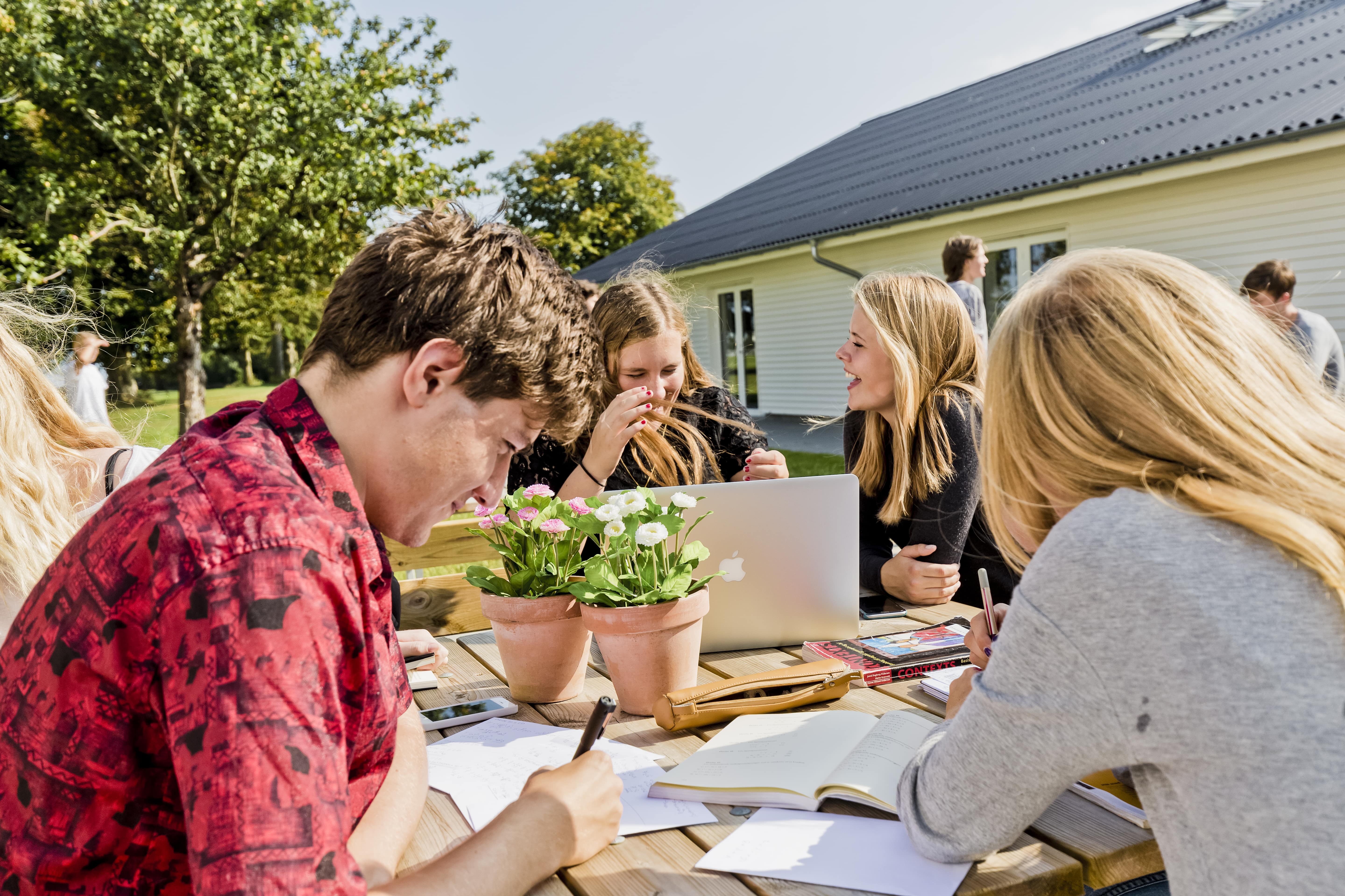 Grade Picker, Kostgymnasium, Undervisning, Socialt billede, Udendørs